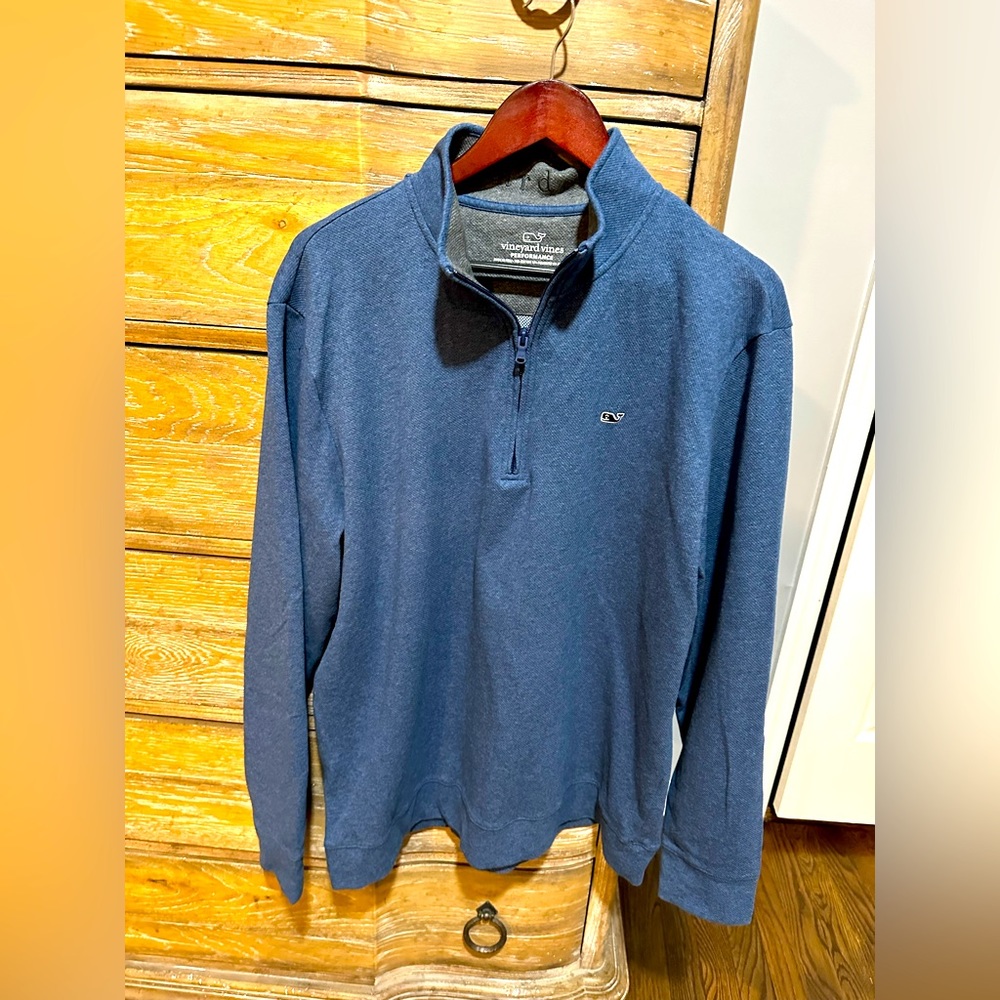 NWOT Vineyard Vines Mens 1/2 zip saltwater sweater